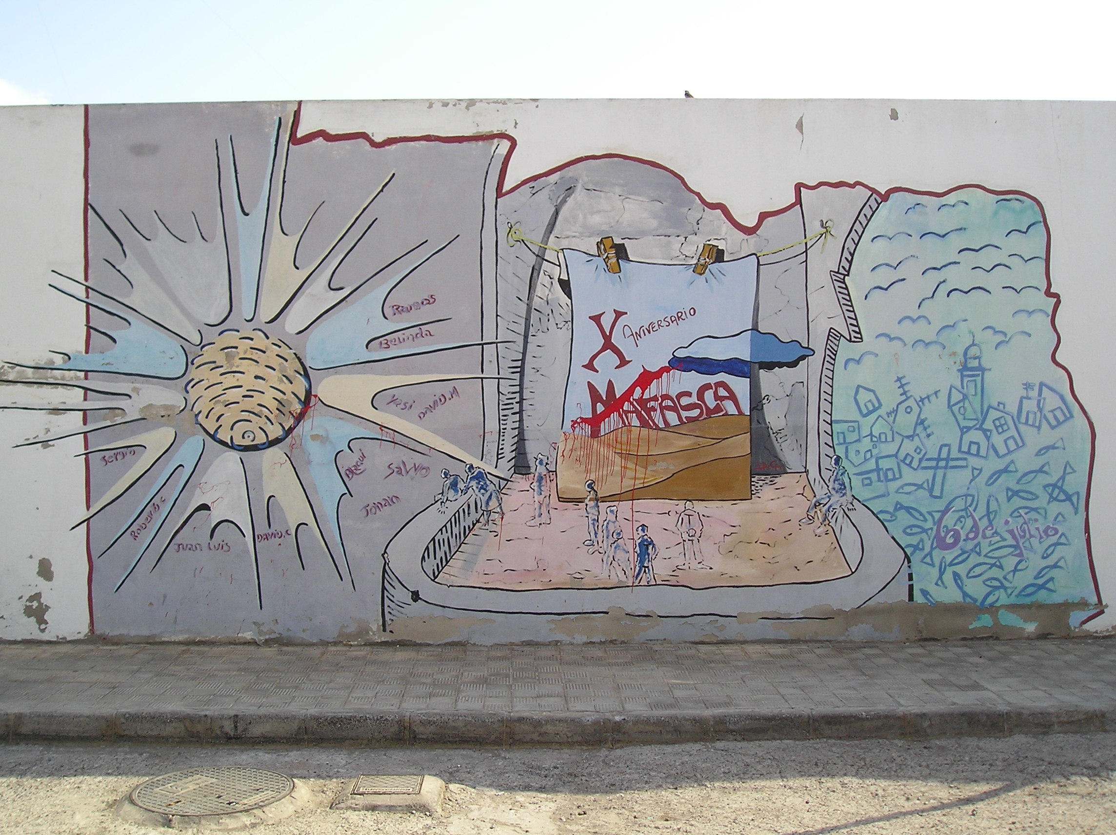 Mural alegórico a la Luz de Mafasca